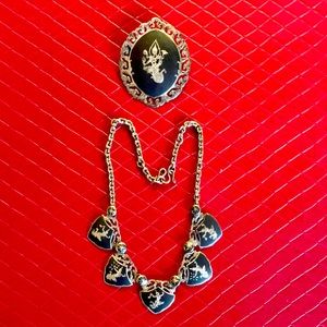 Vintage Sterling silver Siam jewelry
